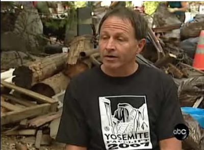 Photo: Ken Yager speaks to ABC News crew about the Yosemite Facelift. Photo: Ken Yager speaks to ABC News crew about the Yosemite Facelift.