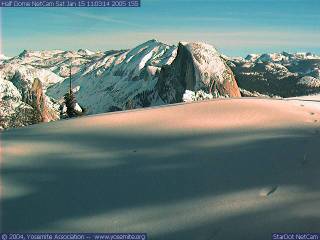 Yosemite Association Sentinel Dome webcam image of a beautiful day in Yosemite. Link: 640x480 images. Same.