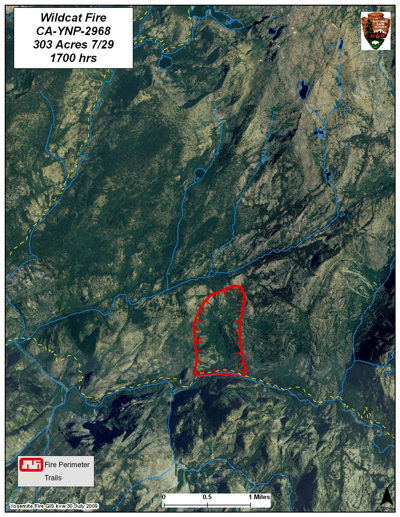 Wildcat Fire Location on Google Maps